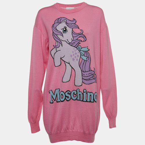 My Little Pony Cotton Knit Sweater Dress S - Moschino Couture - Modalova