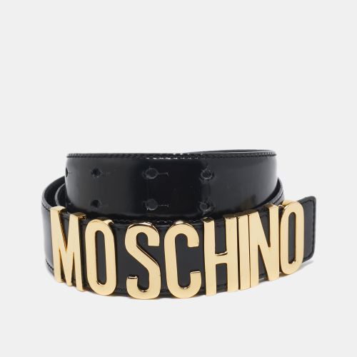 Leather Classic Logo Belt 85CM - Moschino - Modalova