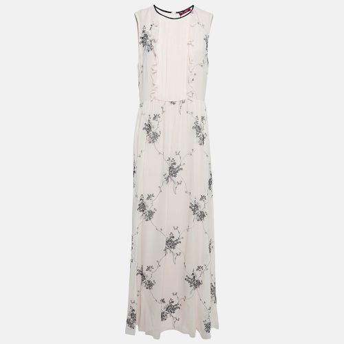 Embroidered Silk Sleeveless Maxi Dress L - Max Mara - Modalova