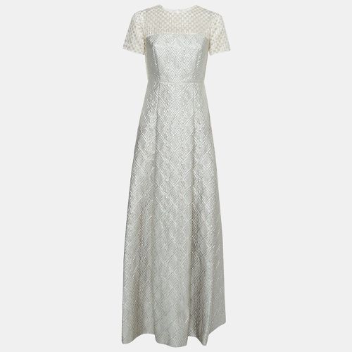 Light Blue Jacquard Gown S - Max Mara - Modalova