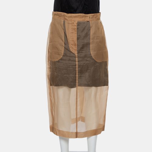 Silk Sheer Pencil Skirt M - Max Mara - Modalova