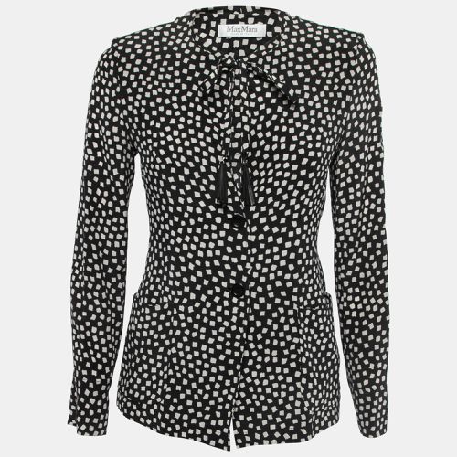 Max Mara Black Printed Silk Top S - Max Mara - Modalova