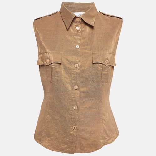 Linen Blend Sleeveless Shirt L - Max Mara - Modalova