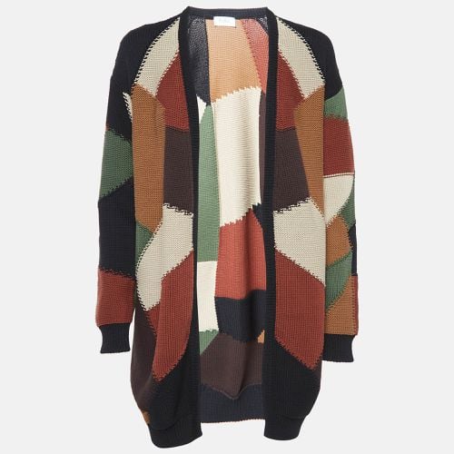 Intarsia Patterned Knit Open Cardigan S - Max Mara - Modalova