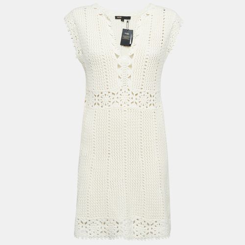 Crochet Knit Sleeveless Rebelle Mini Dress M - Maje - Modalova