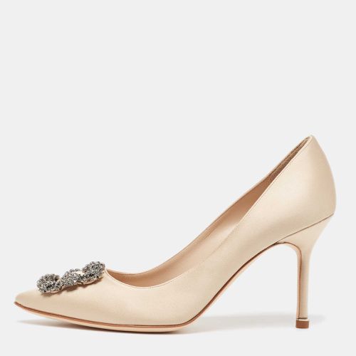 Satin Hangisi Pumps Size 39.5 - Manolo Blahnik - Modalova