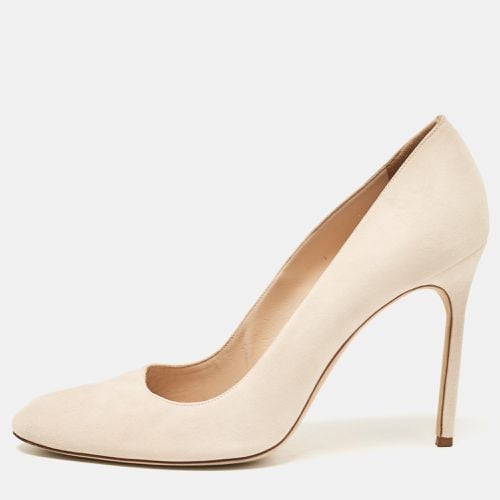 Suede Pointed Toe BB Pumps Size 41 - Manolo Blahnik - Modalova