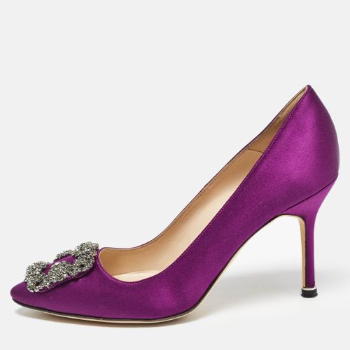 Satin Hangisi Pumps Size 36.5 - Manolo Blahnik - Modalova