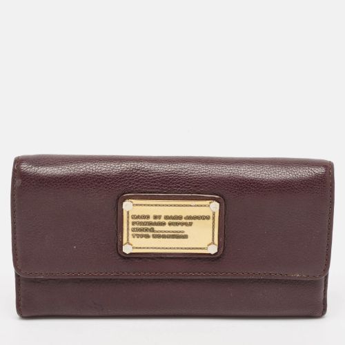 Dark Leather Flap Wallet - Marc by Marc Jacobs - Modalova