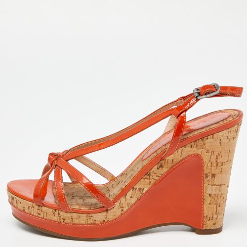 Patent Leather Cork Wedge Slingback Sandals Size 37.5 - Marc by Marc Jacobs - Modalova