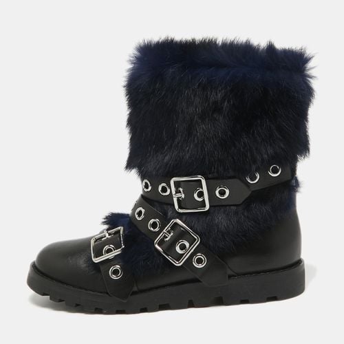 Shearing Fur and Leather Ankle Length Boots Size 36.5 - Marc by Marc Jacobs - Modalova