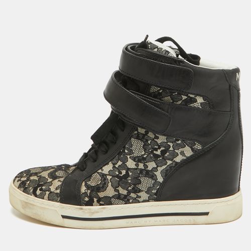 Leather and Mesh High Top Sneakers Size 41 - Marc by Marc Jacobs - Modalova