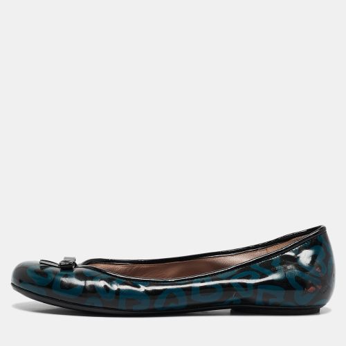 Black Heart Patent Leather Bow Ballet Flats Size 36 - Marc by Marc Jacobs - Modalova