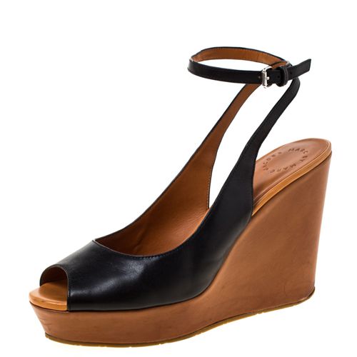 Leather Peep Toe Wedge Sandals Size 40 - Marc by Marc Jacobs - Modalova