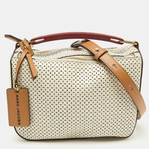 Ivory Perforated Leather The Soft Box 23 Shoulder Bag - Marc Jacobs - Modalova