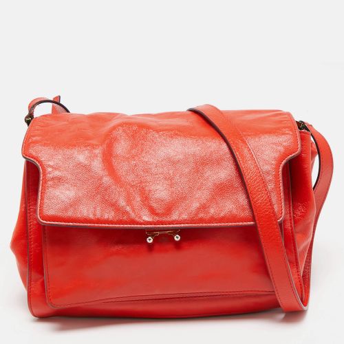 Leather Soft Trunk Shoulder Bag - Marni - Modalova