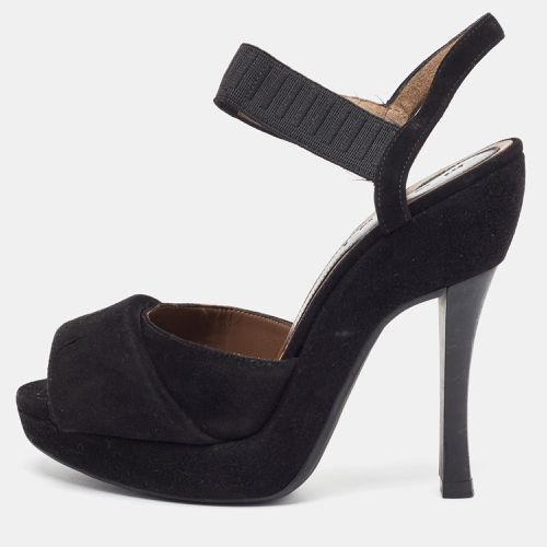 Suede Platform Ankle Strap Sandals Size 36 - Marni - Modalova