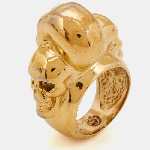 Tone Multi Skull Ring Size 50 - McQ by Alexander McQueen - Modalova