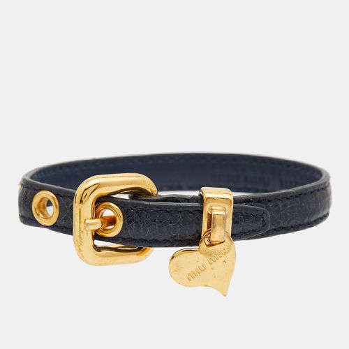 St. Cocco Leather Tone Bracelet - Miu Miu - Modalova