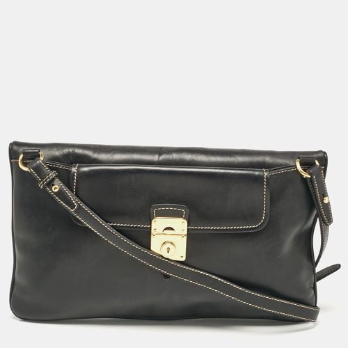 Leather Fold Over Shoulder Bag - Miu Miu - Modalova