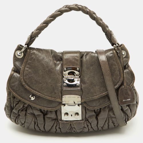 Matelassé Lux Leather Coffer Hobo - Miu Miu - Modalova