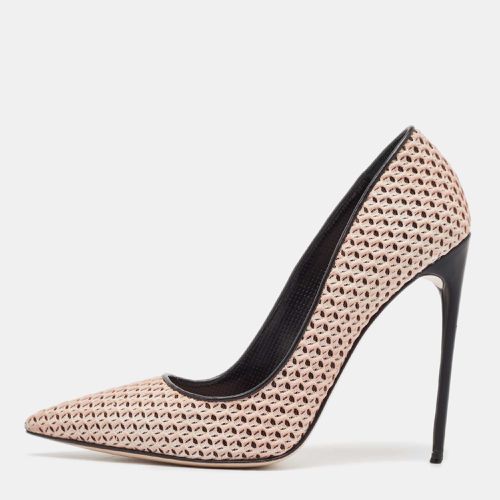 Leather and Mesh Pointed Toe Pumps Size 38.5 - Miu Miu - Modalova