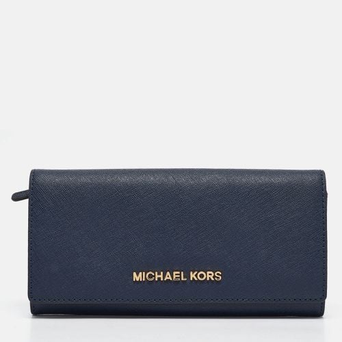 Leather Jet Set Travel Flap Continental Wallet - Michael Kors - Modalova