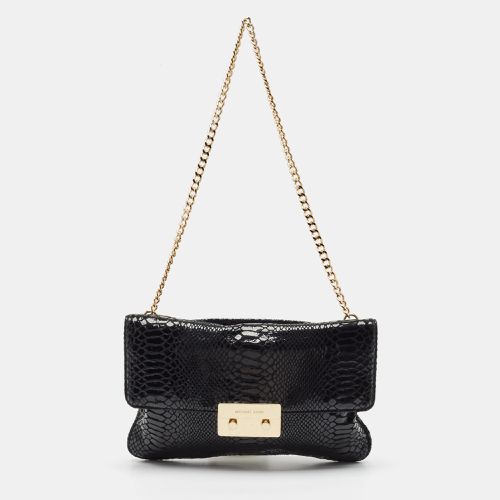 Snakeskin Embossed Leather Sloan Slim Shoulder Bag - Michael Kors - Modalova