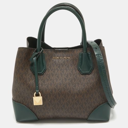 Brown Signature Coated Canvas Small Mercer Gallery Tote - Michael Kors - Modalova