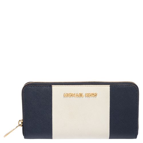 Blue Leather Jet Set Zip Around Wallet - Michael Kors - Modalova