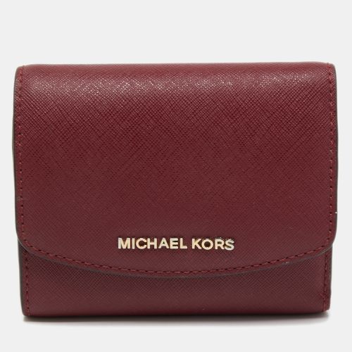 Saffiano Leather Jet Set Trifold Wallet - Michael Kors - Modalova