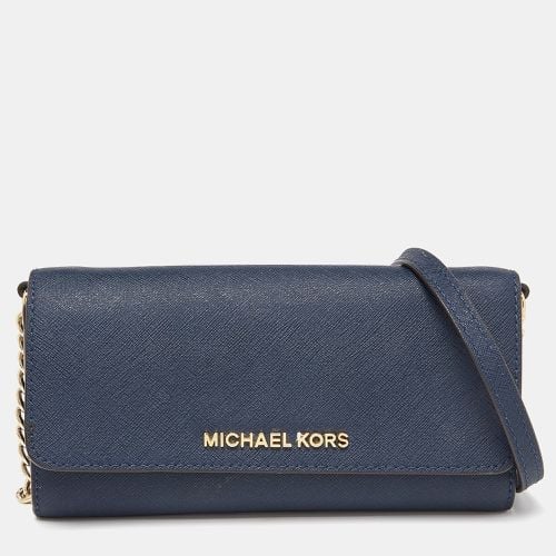 Leather Jet Set Travel Wallet On Chain - Michael Kors - Modalova