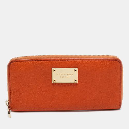 Leather Jet Set Zip Around Wallet - Michael Kors - Modalova