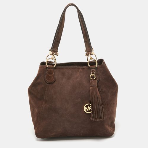 Suede and Leather Shopper Tote - MICHAEL Michael Kors - Modalova