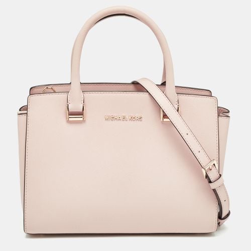 Light Saffiano Leather Medium Selma Tote - MICHAEL Michael Kors - Modalova