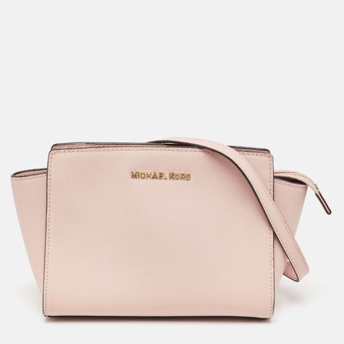 Saffiano Leather Medium Selma Crossbody Bag - MICHAEL Michael Kors - Modalova