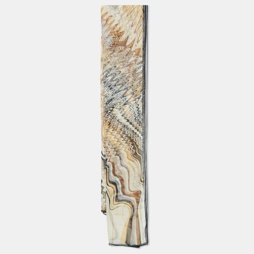 Abstract Chevron Print Silk Stole - Missoni - Modalova