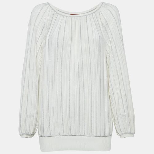 Pinhole Lurex Knit Round Neck Top M - Missoni - Modalova