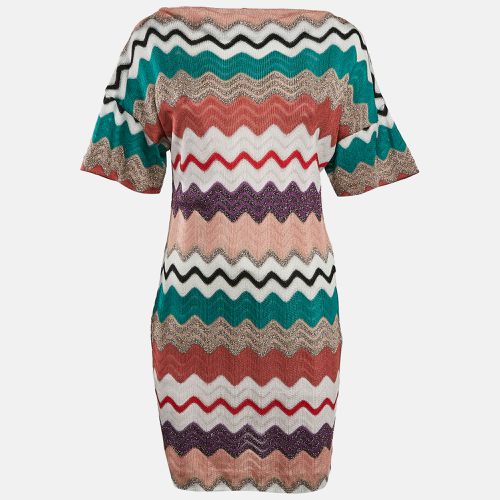 Chevron Lurex Knit Mini Dress S - Missoni - Modalova