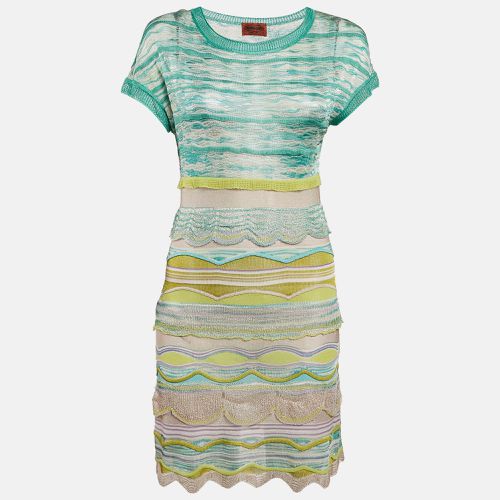 Stretch Knit Ruffled Mini Dress S - Missoni - Modalova