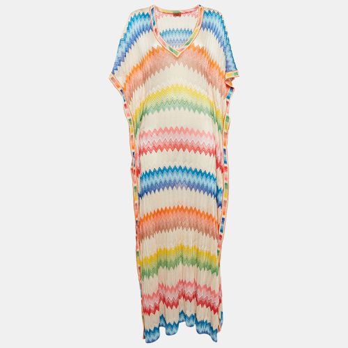 Chevron Knit Cover-Up Maxi Kaftan Dress M - Missoni Mare - Modalova