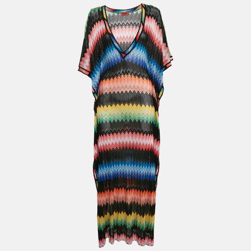 Chevron Knit Cover-Up Maxi Kaftan Dress S - Missoni Mare - Modalova