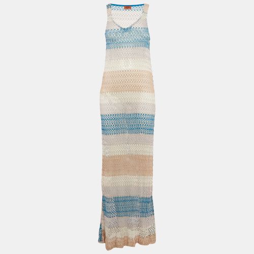 Patterned Knit Sleeveless Maxi Dress L - Missoni Mare - Modalova