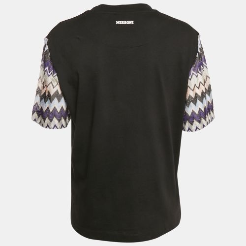 Zigzag Raschel Sleeve Jersey T-Shirt L - Missoni - Modalova