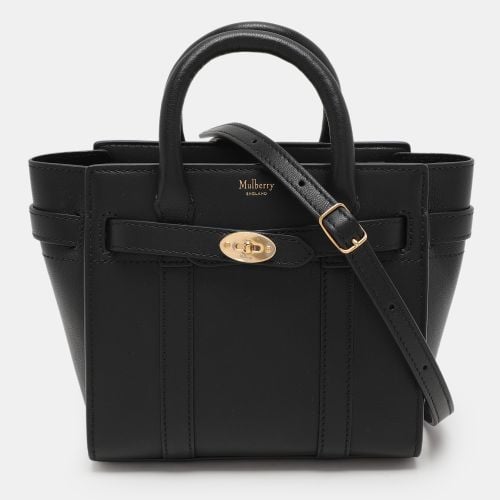 Leather Micro Zip Bayswater Satchel - Mulberry - Modalova