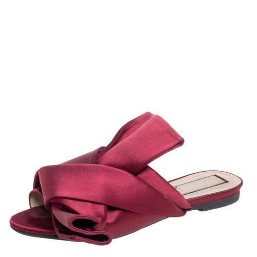 Satin Knotted Flats Size 36 - N21 - Modalova