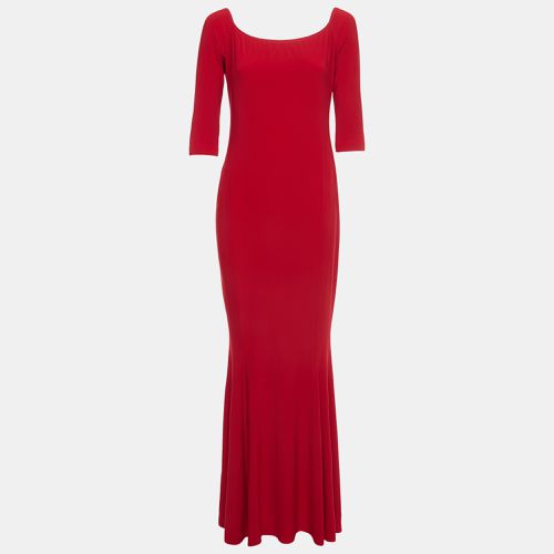 Jersey Off-Shoulder Fishtail Gown L - Norma Kamali - Modalova