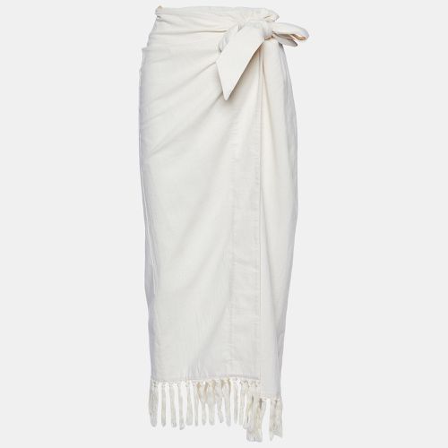 Cotton Randi Fringed Wrap Skirt M - Nanushka - Modalova