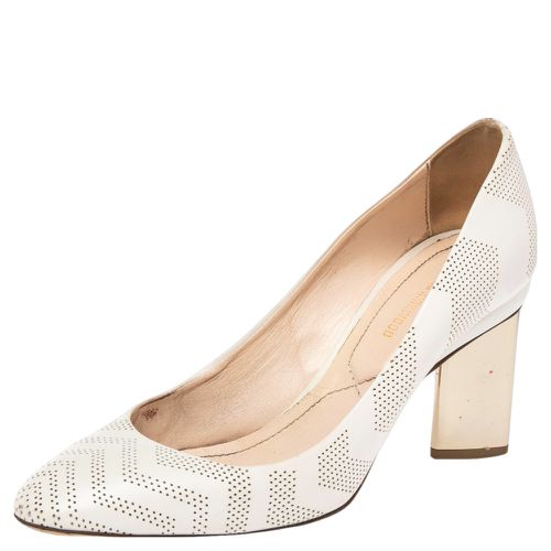 Perforated Leather Briona Prism Pumps Size 36.5 - Nicholas Kirkwood - Modalova