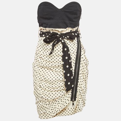 Sonia by White Polka Dots Print Strapless Mini Dress S - Sonia Rykiel - Modalova